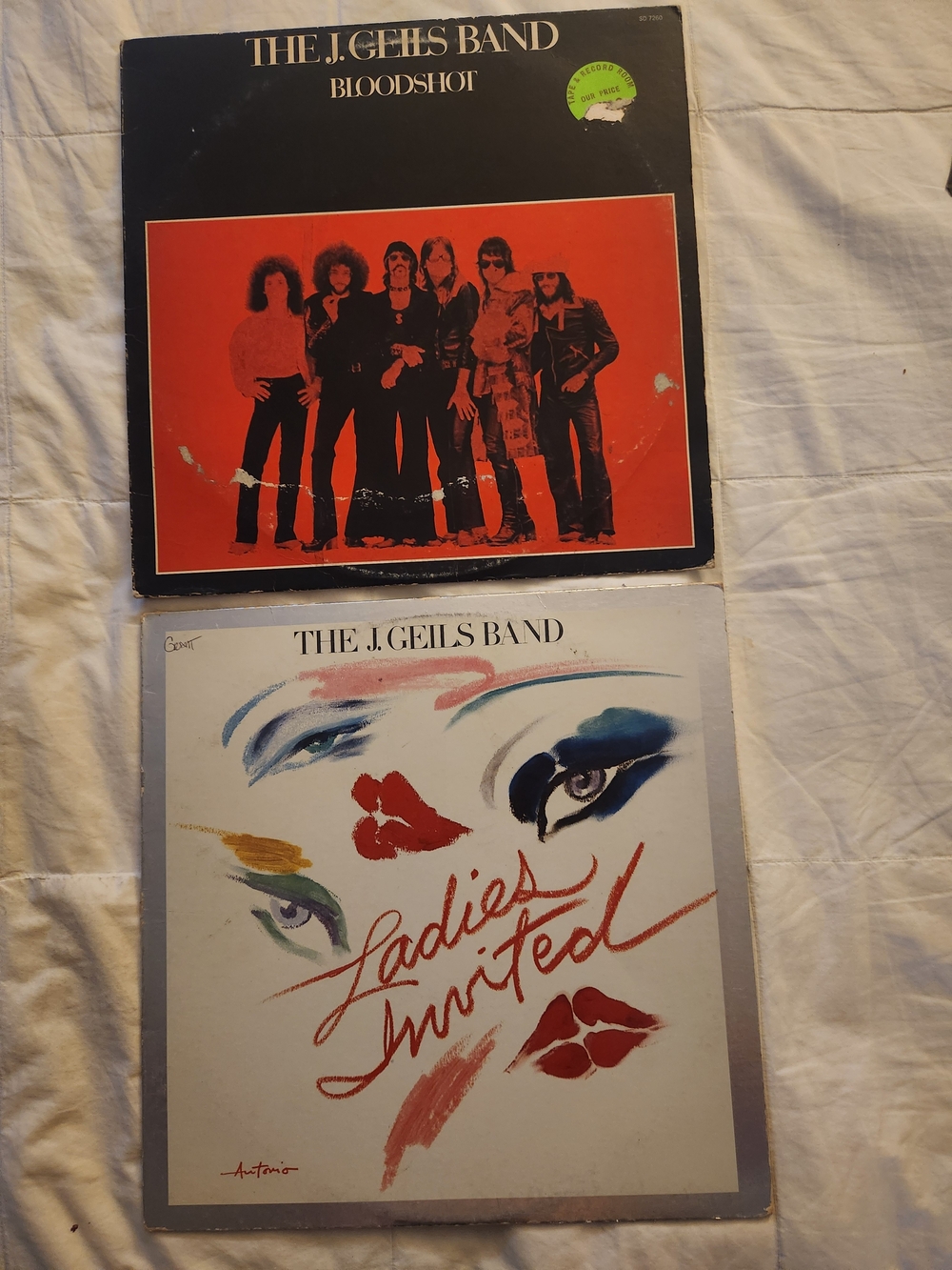 J. Geils Band Vintage Vinyl Record Set -- Covers OK -- Records VG++NM